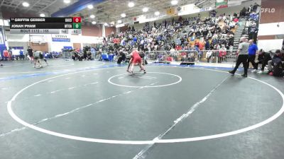 165 lbs Cons. Round 3 - Griffin Gerber, Oakdale vs Jonah Pham, Mt Carmel