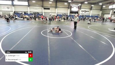 81 lbs Consolation - Zade Zollenger, Thorobred WC vs Gabriel Bouzanquet, Chain Gang