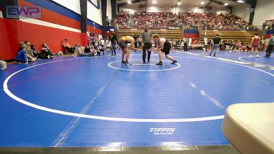 195 lbs Quarterfinal - Chase Bomboy, Coweta Tiger Wrestling vs Gabriel Prince, Cowboy Wrestling