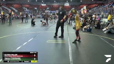 102 lbs 1st Place Match - Tricia Pyrzewski, Northern Region Affiliated vs Alyssa Miller, Grand Haven Youth Wrestling