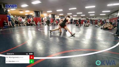 112 lbs Consi Of 4 - Maverick Montgomery, Skiatook Youth Wrestling vs Hunter Warden, Morrison Takedown Club