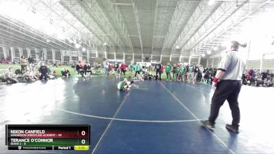 119 lbs Champ Round 1 (16 Team) - Terance O`Connor, Idaho 2 vs Nixon Canfield, Sanderson Wrestling Academy