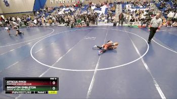 70 lbs Cons. Round 4 - Atticus Fitch, Northside Wrestling Club vs Brighton Embleton, Uintah Jr High Wrestling