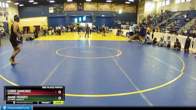 182 Blue 3rd Place Match - Chris Sanchez, South Dade vs Gage Monzo, Olympic Heights