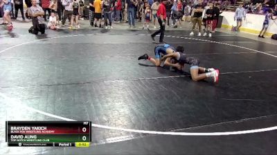 92 lbs Cons. Round 3 - David Aung, Top Notch Wrestling Club vs Brayden Yakich, Black Fox Wrestling Academy