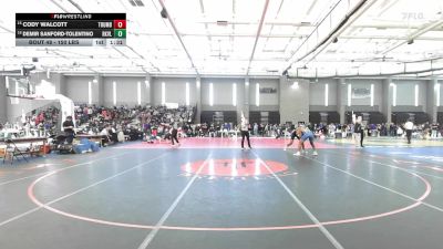 150 lbs Round Of 32 - Cody Walcott, Trumbull vs Demir Sanford-Tolentino, Rockville