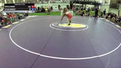 130 lbs Kayla Dunn, Texas Blue vs Kylie Benoit, Indiana