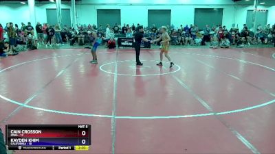 97 lbs Semis & 3rd Wb (16 Team) - Cain Crosson, Iowa vs Kayden Khim, California