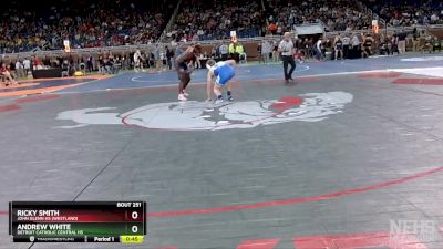 D1-175 lbs Cons. Round 2 - Andrew White, Detroit Catholic Central HS vs Ricky Smith, John Glenn HS (Westland)