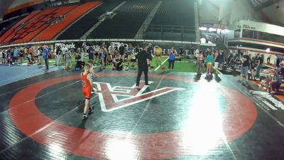 62 lbs 2nd Place Match - Huxley Howard, Idaho vs Brody Femrite, Idaho