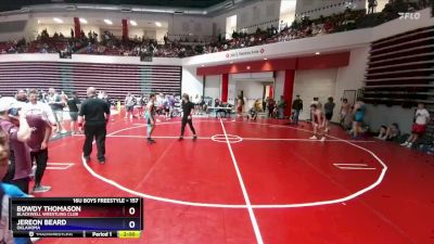 157 lbs Quarterfinal - Bowdy Thomason, Blackwell Wrestling Club vs Jereon Beard, Oklahoma