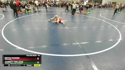 92 lbs Champ. Round 3 - Garrett Williams, Summit Wrestling Academy vs Bryce Madden, Wisconsin