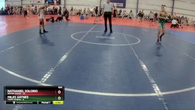 100 lbs Rd# 8- 12:30pm Saturday Final Pool - Miles Haynes, Terps Xpress vs Nathaniel Solorio, Rough House