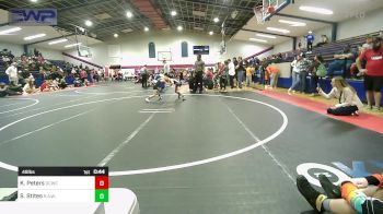 49 lbs 2nd Place - Kaysen Peters, Dark Cloud Wrestling Club vs Sutton Stites, R.A.W.