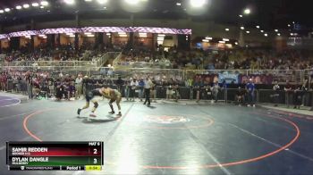 1A 120 lbs Quarterfinal - Samir Redden, Booker H.S. vs Dylan Dangle, Mulberry