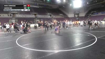 115.5-116.4 lbs Champ. Round 2 - Kiefer See, Ellicott Metro District Thunderhawks Wrestling Club vs Rhea Christian, Wrecking Crew Wrestling Club