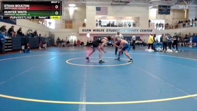 141 lbs Quarterfinals (8 Team) - Hunter Waits, Northeast Oklahoma vs Ethan Boulton, North Idaho College