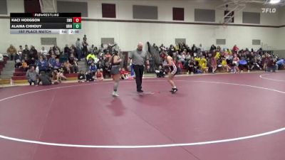 139-143 lbs 1st Place Match - Kaci Hodgson, Western Dubuque Girls vs Alaina Chhouy, Grinnell Girls