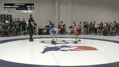 48 kg Champ. Rd Of 64 - Manuel Cacoilo, Daniel Cormier Wrestling Club vs Bryce Books, Gladiator Wrestling Academy