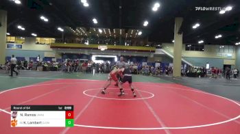 141 lbs Round Of 64 - Noah Ramos, UMASS vs Kenneth Lambert, Clemson