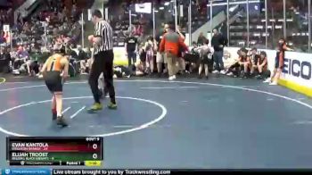 72 lbs Finals (8 Team) - Evan Kantola, Brighton Orange vs Elijah Troost, Belding Black Knights