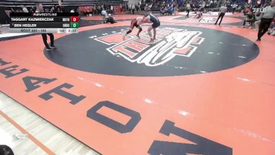 165 lbs Quarterfinal - Ben Hegler, Ohio Northern vs Taggart Kazmierczak, Wheaton
