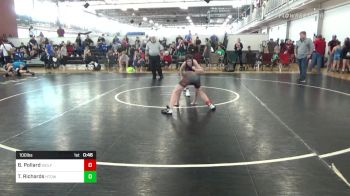 100 lbs Consi Of 4 - Brody Pollard, Wolfpack Wrestling Club vs Tristan Richards, Harrison Top Dog Wrestling Club