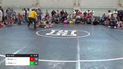 120 lbs Semifinal - Issac Brown, Ohio Gold 14K vs Luke Cline, Rebellion