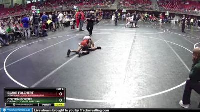 75 lbs Cons. Semi - Blake Folchert, Sutherland Youth Wrestling Club vs Colton Boroff, Central City Junior Wrestling