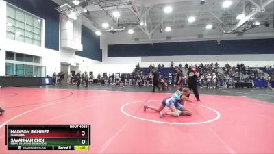 110 lbs Round 1 - Savannah Choi, RBWC (Rancho Bernardo) vs Madison Ramirez, Chaparral