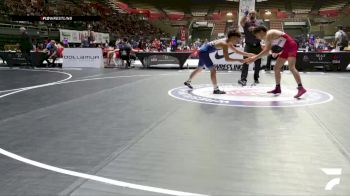 Cons. Round 2 - Nathaniel Flores, Sanger High School Wrestling vs Xavier Manzo, Canyon Springs High School Wrestling