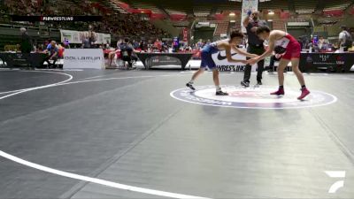 Cons. Round 2 - Nathaniel Flores, Sanger High School Wrestling vs Xavier Manzo, Canyon Springs High School Wrestling