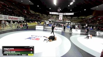 97 lbs Quarterfinal - Philip Davis, California vs Jordan Davis, Ground Creatures Wrestling