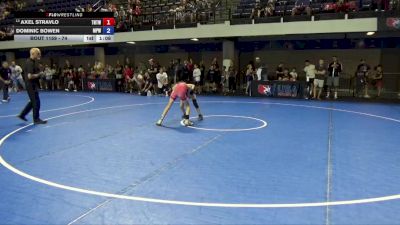 74 lbs Cons. Quarters - Axel Stravlo, Tough N Technical Wrestling Club (TNTWC) vs Dominic Bowen, Michigan Premier WC