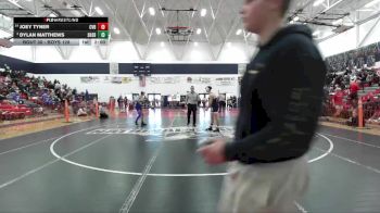 Boys 128 lbs Champ. Round 1 - Dylan Matthews, Shasta Boys vs Joey Tyner, Central Valley Boys