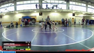 63 lbs Semifinal - Michael Woods, Leo Wrestling Club vs Jasper Mason, Maurer Coughlin Wrestling Club