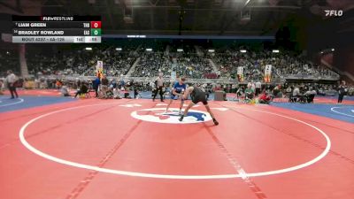 4A-126 lbs Cons. Round 2 - Liam Green, Thunder Basin vs Bradley Rowland, Cheyenne East