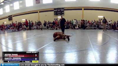 120 lbs Champ. Round 1 - Jester Thang, Perry Meridian Wrestling Club vs Dakota Johnson, Yorktown Wrestling Club