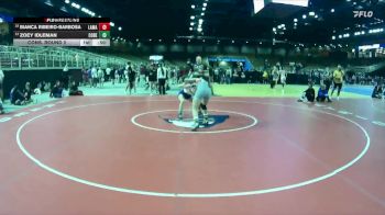 110 lbs Cons. Round 2 - Bianca Ribeiro-Barbosa, Lake Mary vs Zoey Idleman, Cocoa Beach