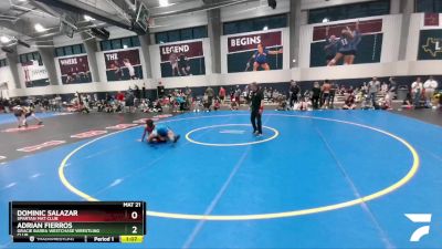 120 lbs Semifinal - Dominic Salazar, Spartan Mat Club vs Adrian Fierros, Gracie Barra Westchase Wrestling Club