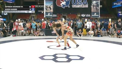 126 lbs Cons. Rd Of 64 - Esteban Aranguiz Jr., Kansas vs Jaxon Hansen, Idaho