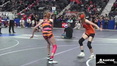 85 lbs Cons. Round 2 - Tymber Charbonneau, Clay County vs Andersyn Zabokrtsky, Ogden`s Outlaws