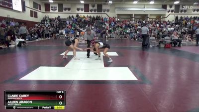 125 lbs Cons. Round 3 - Claire Carey, Independence vs Aileen Aragon, West Liberty