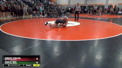 135 lbs Cons. Semi - Jordan Voelkel, Benton Community vs Paisley Bro, South Tama County