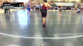 160 lbs Champ. Round 1 - Lane Kirts, Dawgs Wrestling Club vs Carson Russell, Higher Calling Wrestling