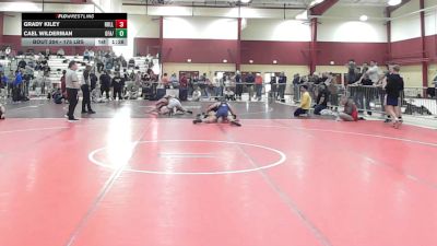 175 lbs Quarterfinal - Grady Kiley, Holliston vs Cael Wilderman, GFA/South Side