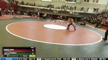 126 lbs Cons. Round 2 - Levi Campbell, Roseburg vs Emmit King, McMinnville