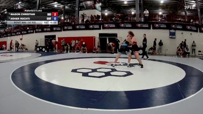 97 kg Cons. Round 5 - Mason Christian, Hilltopper Wrestling Club vs Asher Ruchti, Southern Oregon Regional Training Center