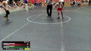 78-84 lbs Round 2 - Slade Puckett, Rising Kingz vs Cecilia Michael, Unattached