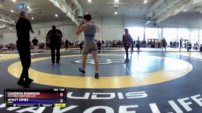 150 lbs Cons. Round 2 - Cameron Robinson, Columbus Wrestling Club vs Wyatt Kimes, Ohio